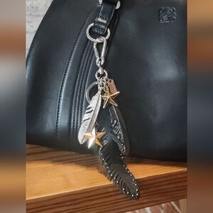 Coach Mixed Feather And Star Keychain